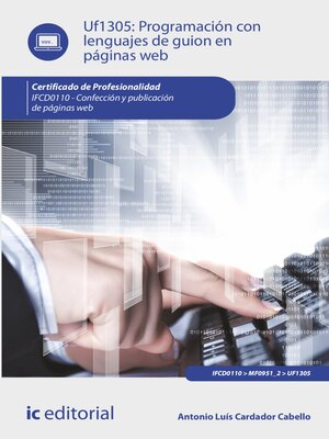 cover image of Programación con lenguajes de guión en páginas web. IFCD0110